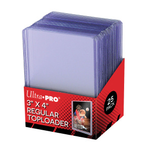 25 Ultra Pro Clear Regular Toploader (3" X 4")