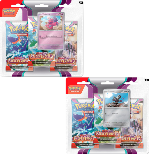 Pokémon SV02 3-Pack Blister EN