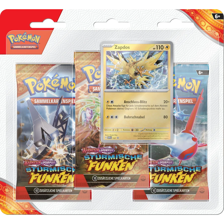 Pokémon KP08 3-Pack Blister DE